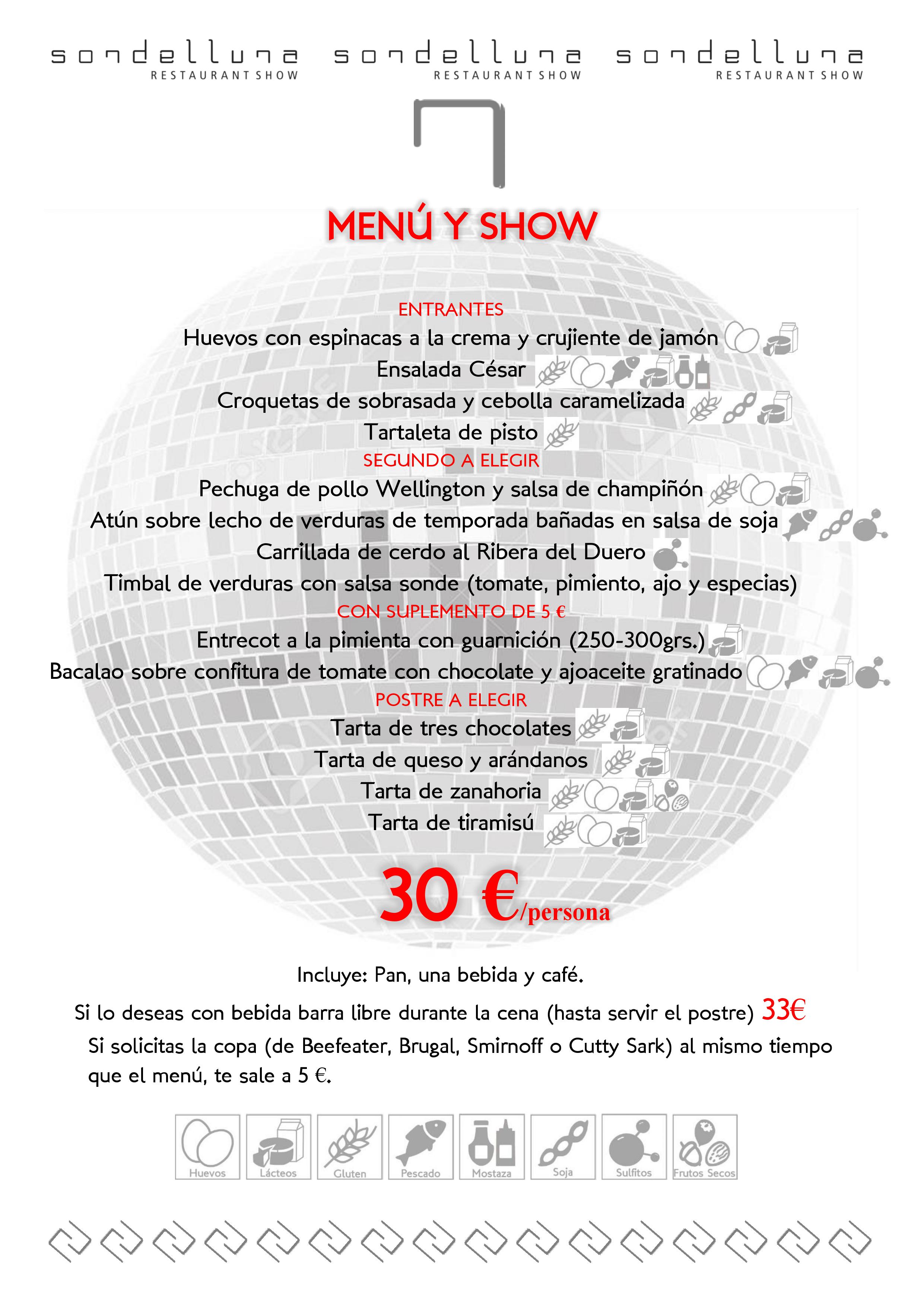 menu show sondelluna